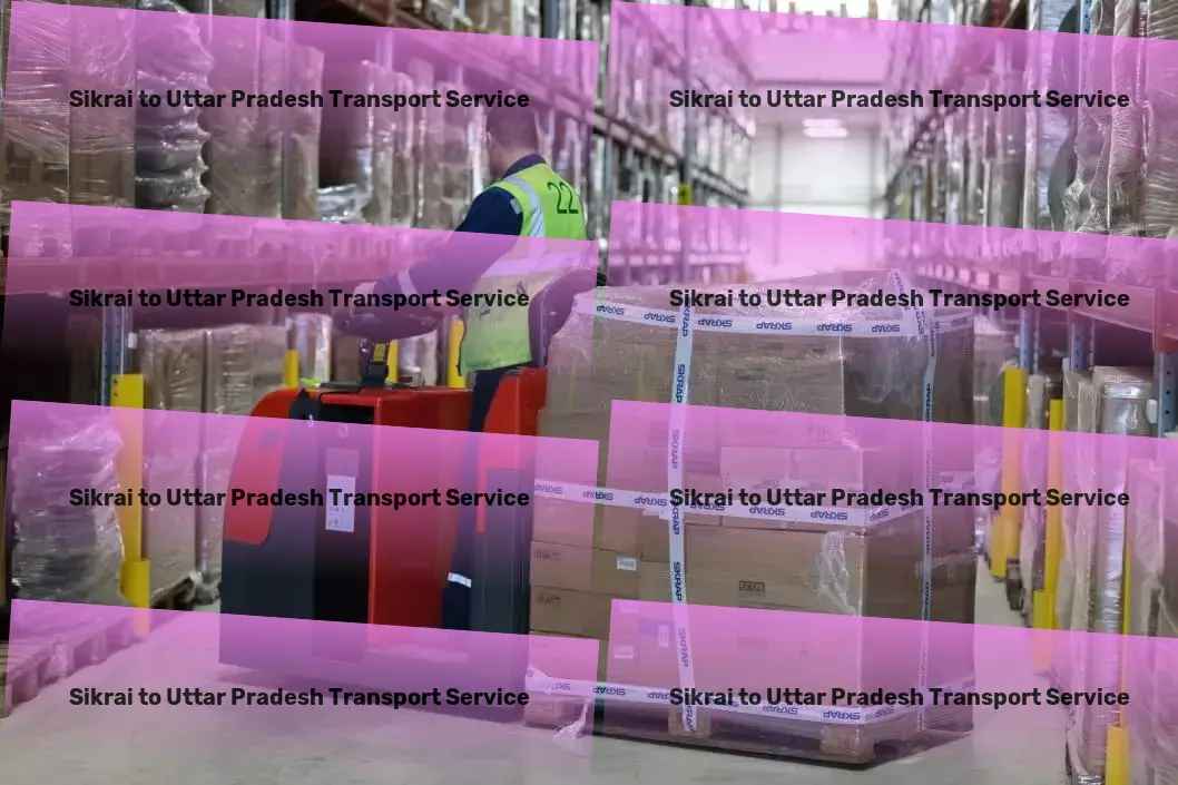 Sikrai to Uttar Pradesh Transport Fast package logistics