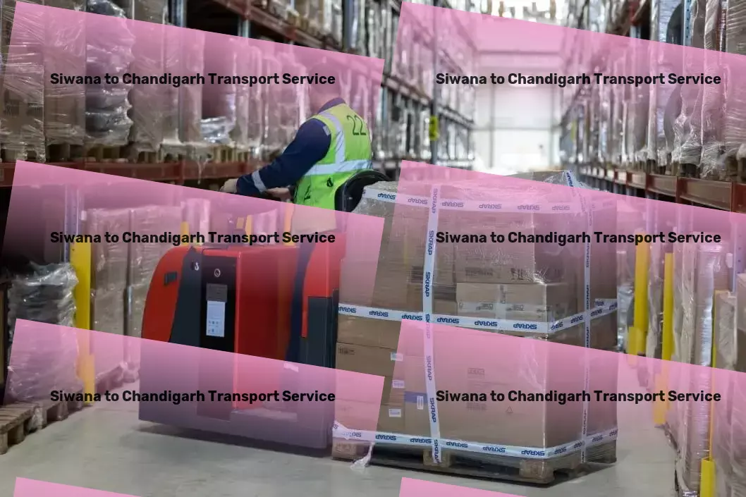 Siwana to Chandigarh Transport Express goods forwarding