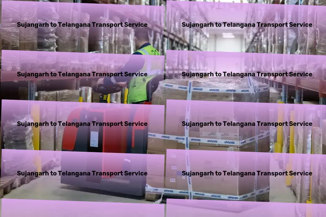 Sujangarh to Telangana Transport Hazardous material transport