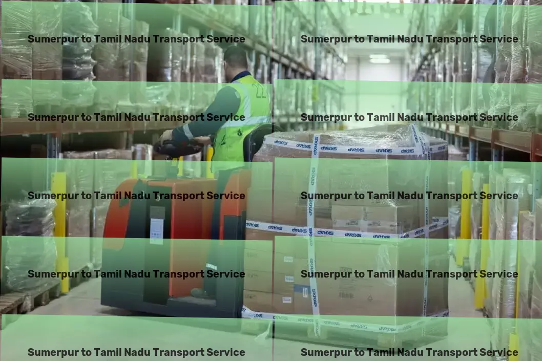 Sumerpur to Tamil Nadu Transport Industrial haulage services