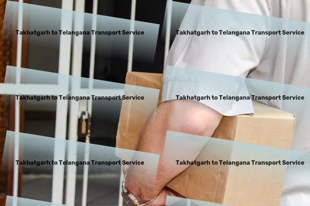 Takhatgarh to Telangana Transport Multi-regional freight logistics