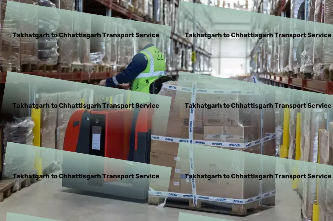 Takhatgarh to Chhattisgarh Transport Courier and parcel services